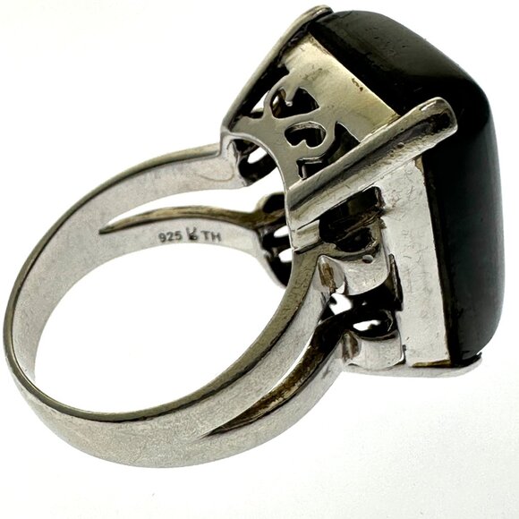 925 Sterling Silver Blue Labradorite Ring - Size 8.75 - Picture 9 of 12